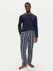 Emporio Armani Underwear Piżama 111860 4F576 74836 Granatowy Regular Fit. Niebieskie piżamy Emporio Armani Underwear, m, bez wzorów, z bawełny, bez ramiączek. Za 679.99 zł.