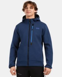 Bawełniana bluza z kapturem do aktywnego stylu Kilpi OKAMPOS-M. Niebieskie bluzy z kapturem Kilpi, l, bez wzorów, z bawełny, z kapturem. Za 396.23 zł.
