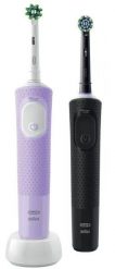 Szczoteczka rotacyjna Oral-B Vitality Pro D103 Duo czarny/fioletowy. Szczoteczki elektryczne ORAL B. Za 179.90 zł.