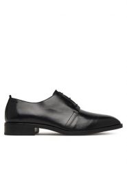 Calvin Klein Półbuty Slim Clean Derby Lth HM0HM02004 Czarny. Czarne eleganckie półbuty CALVIN KLEIN, bez wzorów, ze skóry, bez obcasa, bez zapięcia. Za 649.99 zł.