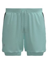 Under Armour Szorty funkcyjne 2w1 w kolorze miętowym rozmiar: S. Zielone szorty Under Armour, s, bez wzorów, z materiału. Za 114.44 zł.