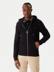 Guess Bluza M6RQ48 KCN01 Czarny Regular Fit. Czarne bluzy Guess, m, z aplikacjami, z bawełny, bez kaptura. Za 439.99 zł.