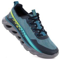 Półbuty sportowe męskie niebieskie Bugatti TT153193. Niebieskie eleganckie półbuty Bugatti, bez wzorów, z materiału, bez obcasa, bez zapięcia. Za 419.99 zł.