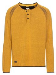 Camel Active Sweter w kolorze żółtym rozmiar: L. Żółte swetry nierozpinane Camel Active, l, bez wzorów, z bawełny, bez kołnierzyka, bez ramiączek. Za 231.68 zł.