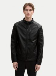 Tom Tailor Kurtka z imitacji skóry 1044100 Czarny Regular Fit. Czarne kurtki Tom Tailor, m, bez wzorów, ze skóry, bez kaptura. Za 289.99 zł.