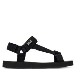 Sandały Jack Wolfskin. Czarne sandały Jack Wolfskin, bez zapięcia. Za 329.99 zł.