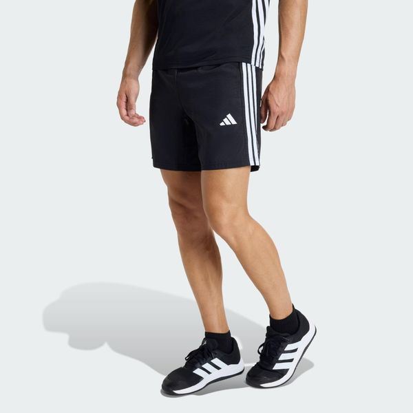 Szorty Treningowe Workout Essentials Base 3 Stripes Woven. Białe buty treningowe Adidas, bez wzorów, na fitness i siłownię, climacool (adidas). Za 149.00 zł.