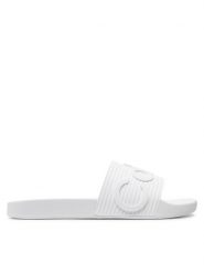 Calvin Klein Klapki Pool Slide HM0HM01519 Biały. Białe klapki CALVIN KLEIN, z tworzywa sztucznego. Za 109.99 zł.