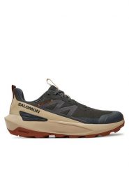 Salomon Sneakersy Elixir Activ Gore-Tex L47560400 Szary. Szare buty sportowe casual Salomon, bez wzorów, z gore-texu, bez zapięcia. Za 409.99 zł.