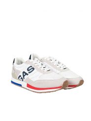 Gas Sneakersy "Yohn MIX" | GAM213915S | Yohn MIX | Mężczyzna | Biały. Białe buty sportowe casual Gas, bez wzorów, ze skóry ekologicznej, bez zapięcia. W wyprzedaży za 199.00 zł.