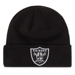 Czapka New Era. Czarne czapki zimowe New Era, bez wzorów. Za 139.99 zł.