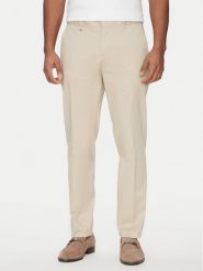 BOSS Spodnie materiałowe C-Genius 50534612 Beżowy Slim Fit. Brązowe spodnie materiałowe Boss, m, bez wzorów, z bawełny. Za 409.99 zł.