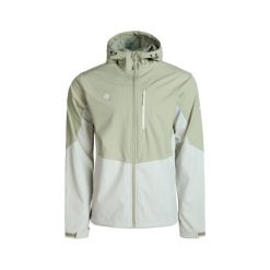 Męska kurtka softshell LANETTE M, wodoodporna, wiatroszczelna i termiczna z tech. Brązowe kurtki Izas, m, bez wzorów, z softshellu, bez kaptura. Za 443.43 zł.