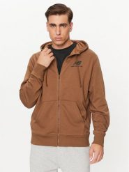 New Balance Bluza Essentials Stacked Logo French Terry Jacket MJ31536 Brązowy Regular Fit. Brązowe bluzy New Balance, m, bez wzorów, z syntetyku, bez kaptura. Za 279.99 zł.