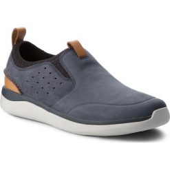 Półbuty CLARKS - Garratt Slip 261324277 Navy Nubuck. Eleganckie półbuty marki Clarks. W wyprzedaży za 249.00 zł.