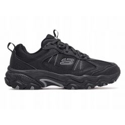 Buty trekkingowe męskie SKECHERS STAMINA AT - UPPER STITCH. Czarne trekkingi Skechers, bez wzorów, bez zapięcia. Za 279.00 zł.