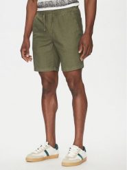 INDICODE Szorty materiałowe Wamo 70-728 Zielony Slim Fit. Zielone szorty INDICODE, m, bez wzorów, z bawełny. Za 99.99 zł.