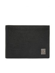 Calvin Klein Portfel Emblem Hw Trifold W/ Coin LV04D1283G Czarny. Czarne portfele CALVIN KLEIN, bez wzorów, ze skóry. Za 369.99 zł.