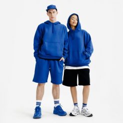 Bluza z kapturem unisex Elementals. Czarne bluzy z kapturem Decathlon, xl, bez wzorów, z bawełny, z kapturem. Za 169.99 zł.