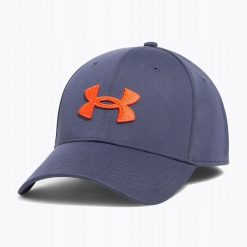 Czapka Z Daszkiem Męska Under Armour Sportowa Z Logo Blitzing. Niebieskie czapki z daszkiem Under Armour, bez wzorów. Za 99.99 zł.