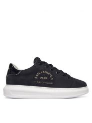 KARL LAGERFELD Sneakersy Kapri KL52539B Granatowy. Niebieskie buty sportowe casual KARL LAGERFELD, bez wzorów, z nubiku, bez zapięcia. Za 969.99 zł.