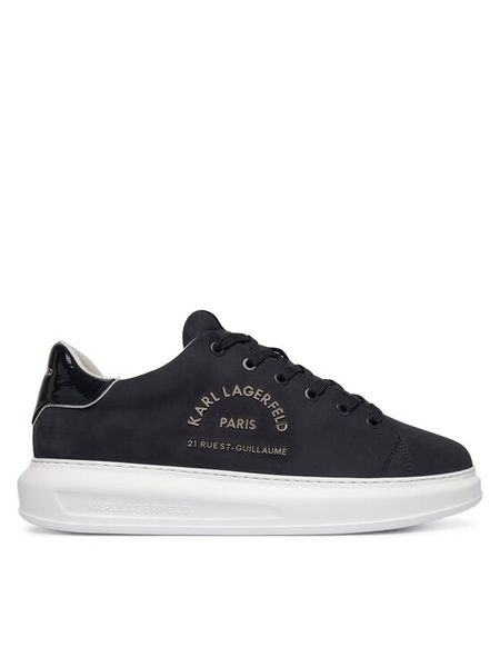 KARL LAGERFELD Sneakersy Kapri KL52539B Granatowy. Niebieskie buty sportowe casual KARL LAGERFELD, bez wzorów, z nubiku, bez zapięcia. Za 541.99 zł.