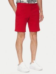 Tommy Hilfiger Szorty materiałowe Brooklyn MW0MW23563 Czerwony Regular Fit. Czerwone szorty Tommy Hilfiger, m, bez wzorów, z bawełny. Za 299.99 zł.
