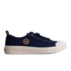 Granatowe trampki Big Star LL174018 403 niebieskie. Niebieskie trampki m, bez wzorów, bez zapięcia. Za 158.90 zł.
