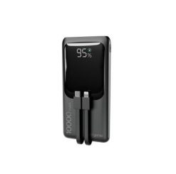 GEMBIRD POWERBANK O POJEMNOŚCI 10000MAH Z WYŚWIETLACZEM LCD ZINTEGROWANYMI KABLAMI SZYBKIM ŁADOWANIEM QC3.0 20W. Powerbanki GEMBIRD. Za 57.99 zł.