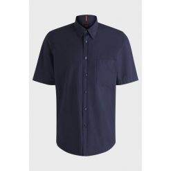 Koszula BOSS Relegant 6 short M BLU (50537331-418). Niebieskie t-shirty sportowe Boss, bez wzorów, bez ramiączek. Za 269.00 zł.