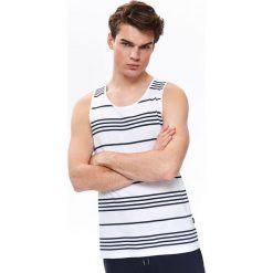 T-SHIRT BEZ RĘKAWÓW W PASY. Bezrękawniki TOP SECRET. W wyprzedaży za 19.99 zł.