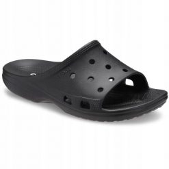 Klapki Dla Dorosłych Crocs Saturday Slide. Czerwone klapki Crocs, z materiału. Za 139.99 zł.