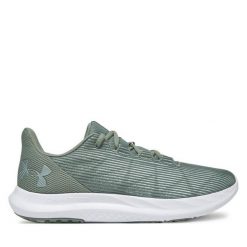 Buty do biegania Under Armour. Zielone buty do biegania Under Armour, bez wzorów, bez zapięcia, do biegania. Za 189.99 zł.
