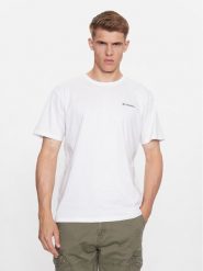 Columbia T-Shirt North Cascades™ Short Sleeve Tee Biały Regular Fit. Białe t-shirty sportowe Columbia, bez wzorów, z bawełny, bez ramiączek, trekkingowe. Za 79.99 zł.
