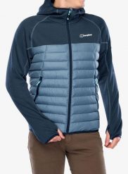 Kurtka hybrydowa męska Berghaus Urban Pravitale Hybrid. Niebieskie kurtki Berghaus, l, bez wzorów, z materiału, bez kaptura. Za 461.99 zł.