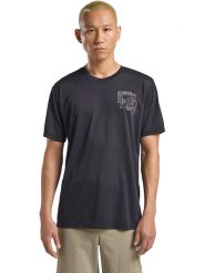 Jack Wolfskin Koszulka funkcyjna "Vonnan" w kolorze antracytowym rozmiar: L. Czarne t-shirty sportowe Jack Wolfskin, bez wzorów, z materiału, bez ramiączek, outdoorowe. Za 128.25 zł.