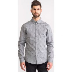 Szara koszula męska we wzór. Koszule Versace Jeans. Za 269.70 zł.