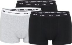 Bokserki męskie Fila Gift Box, 3-pak, mix. Czarne bokserki 661, l, bez wzorów, z bawełny. Za 167.99 zł.
