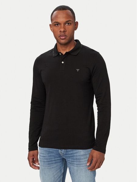 Guess Polo M6YP36 K4395 Czarny Extra Slim Fit. Czarne koszulki polo Guess, l, z aplikacjami, z bawełny, bez kołnierzyka, bez ramiączek. Za 294.99 zł.
