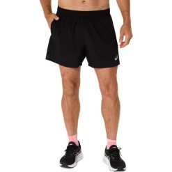 5-calowe spodenki Asics Core. Czarne krótkie spodenki sportowe ASICS, l, bez wzorów, z materiału. Za 139.99 zł.