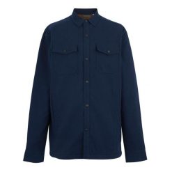 Męska Kurtka Koszulowa Spennith Plain Shirt Jacket. Niebieskie kurtki Regatta, m, z aplikacjami, z bawełny, bez kaptura. Za 113.99 zł.