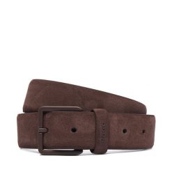 Pasek HUGO. Brązowe paski Hugo, bez wzorów. Za 299.99 zł.