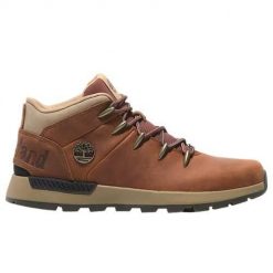 Buty do chodzenia męskie Timberland Euro Sprint Trekker Mid. Brązowe buty sportowe casual Timberland, bez wzorów, z materiału, bez zapięcia. Za 702.00 zł.