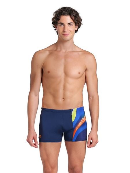 Arena Kąpielówki w kolorze granatowym ze wzorem rozmiar: 7. Niebieskie odzież kąpielowa Arena, bez wzorów, z materiału. Za 83.22 zł.