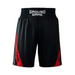 Spodenki Bokserskie Ground Game Knockout Game Czarne XL. Czarne szorty GROUND GAME, xl, bez wzorów, sportowe. Za 189.00 zł.