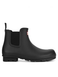 Hunter Kalosze MFS9006RMA Czarny. Czarne śniegowce Hunter, z kauczuku, bez zapięcia. Za 399.99 zł.