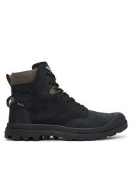 Palladium Trzewiki Pampa Sportcuff Gtx 79578-008-M Czarny. Czarne botki sznurowane Palladium, bez wzorów, z nubiku, bez obcasa, bez zapięcia. Za 819.99 zł.