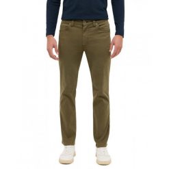 Męskie Spodnie jeansowe Mustang Style Tramper Straight Ivy Green 1016828 6421. Zielone spodnie materiałowe Mustang, l, bez wzorów, z jeansu. Za 179.99 zł.