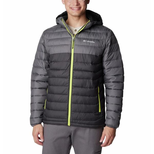 Kurtka Turystyczna Puchowa Męska Columbia Powder Lite Hooded Jacket. Szare kurtki Columbia, l, bez wzorów, z puchu, bez kaptura. Za 636.99 zł.
