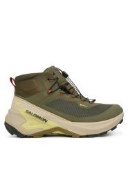 Salomon Trekkingi Genesis Mid GTX L45409400 Khaki. Brązowe botki sznurowane Salomon, bez wzorów, z materiału, bez obcasa, bez zapięcia. Za 819.99 zł.